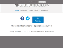 Tablet Screenshot of coffeeconcerts.com